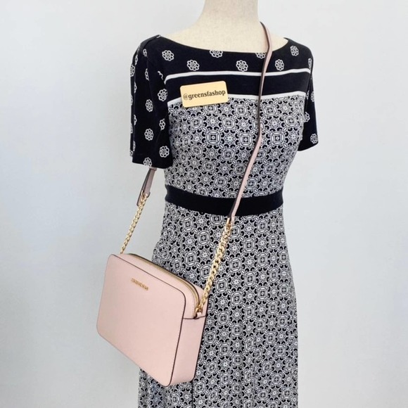 Michael Kors purse & wallet Jet Set Travel Item chain Crossbody bag leather - Picture 12 of 12